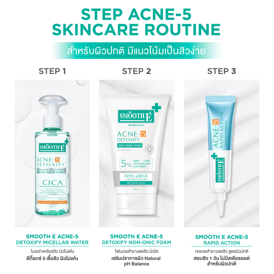 Smooth E Babyface Acne-5 Detoxify Non-Ionic Foam