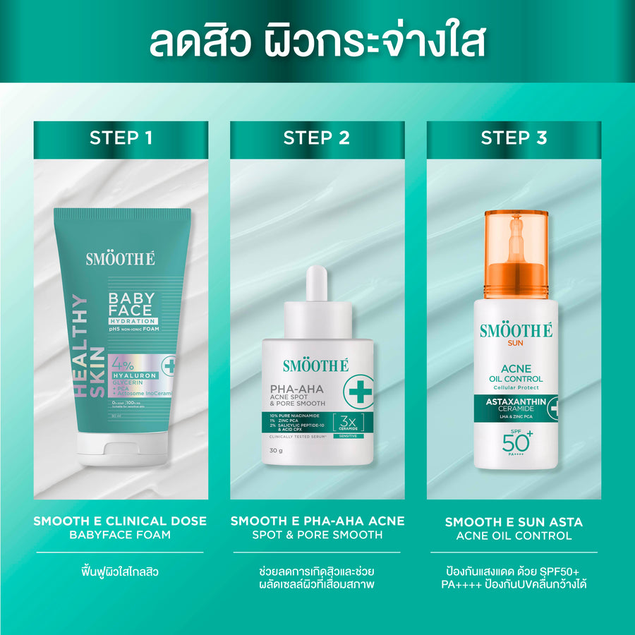 SMOOTH E PHA-AHA ACNE SPOT AND PORE SMOOTH 30 G.