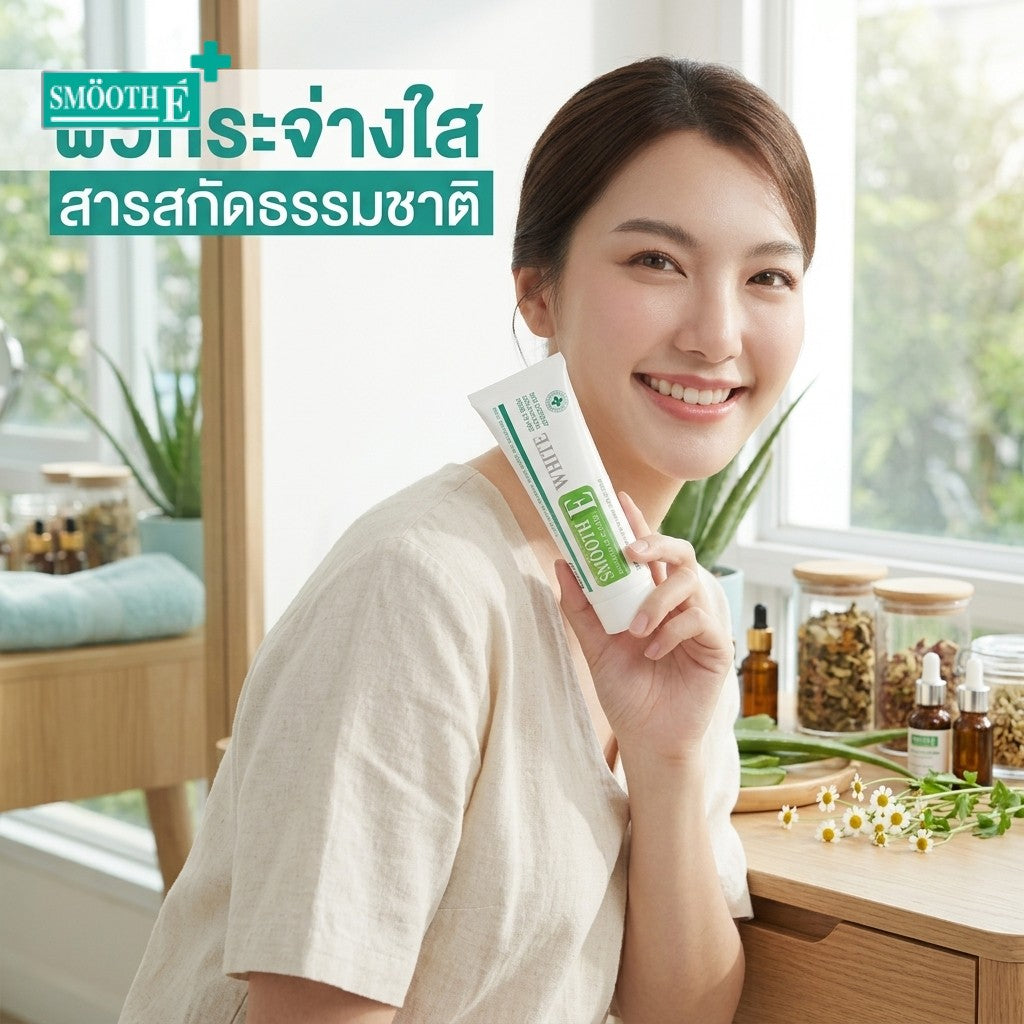ครีมบำรุงผิวหน้าเพื่อผิวดูกระจ่างใสและสีผิวดูสม่ำเสมอ ฟื้นฟูรอยสิวอย่างอ่อนโยน