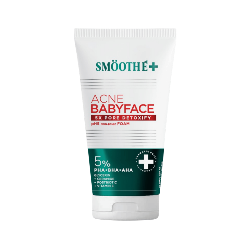 [Pre-Order] SMOOTHE BABYFACE ACNE-5 DETOXIFY NON-IONIC FOAM