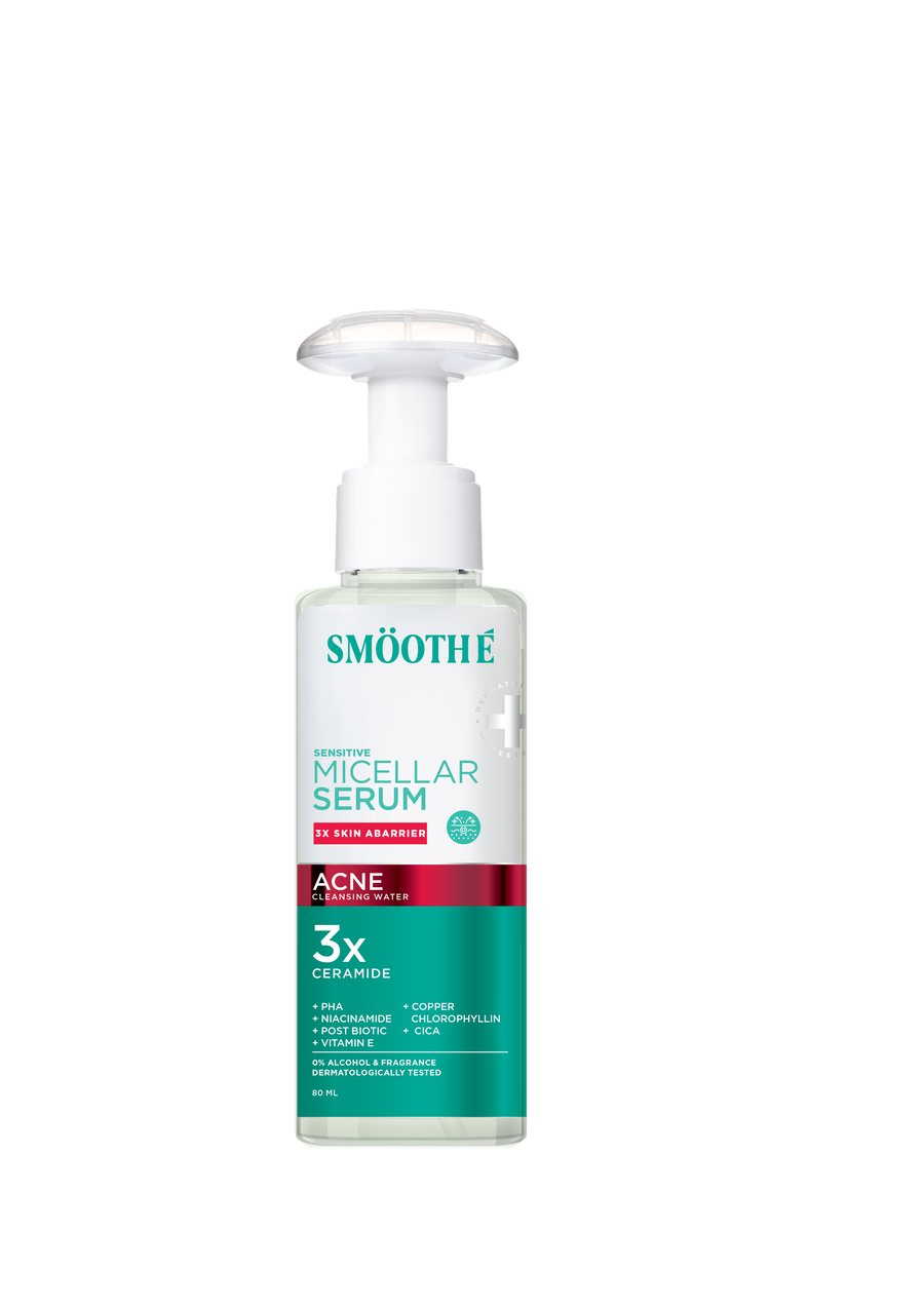 [Pre-Order] SMOOTHE MICELLAR SERUM ACNE CLEANSING WATER
