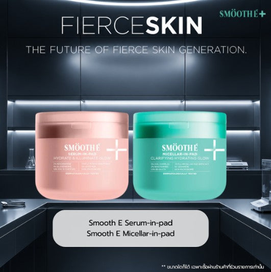 SMOOTH E SERUM-IN-PAD HYDRATE & ILLUMINATE GLOW 101 ML.