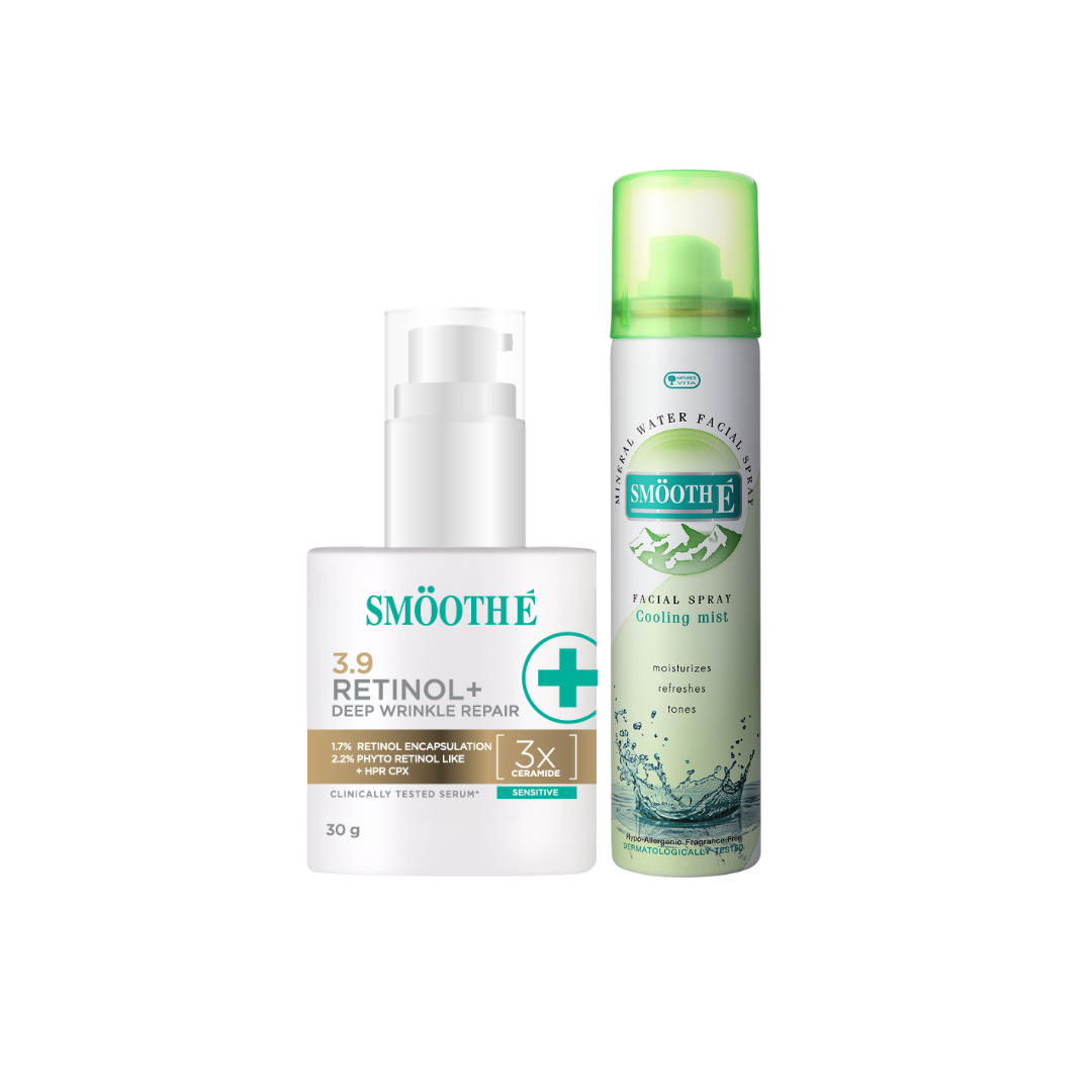 (Deal Duo) Smooth E Clinical Dose Serum 30g. free Smooth E Mineral Spray 100 ml.